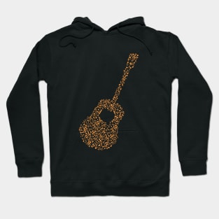 music notes guitar Hoodie